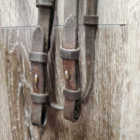 Rsd/Padded Bridle *NO Noseband, gc/fair, older, slices, xholes, dirty, loose hooks, stiff
