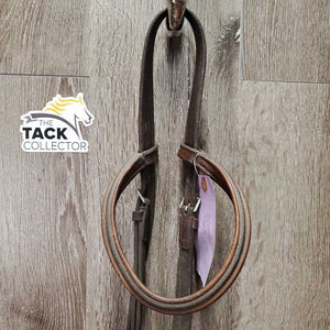 Rsd/Padded Bridle *NO Noseband, gc/fair, older, slices, xholes, dirty, loose hooks, stiff
