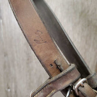 Rsd/Padded Bridle *NO Noseband, gc/fair, older, slices, xholes, dirty, loose hooks, stiff
