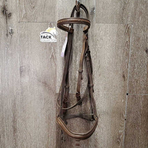 FS Padded Bridle *NO Flash, mismatched, fair, v.tight keeper, gc/fair, stiff, dry, residue, curled end