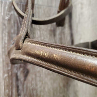 FS Padded Bridle *NO Flash, mismatched, fair, v.tight keeper, gc/fair, stiff, dry, residue, curled end
