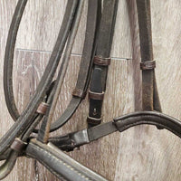 Rsd Leather Bridle *gc, NO Flash, creases, clean, seam residue
