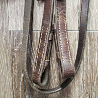 Flat Bridle *NO Noseband *gc/fair, dry, stiff, creases, scrapes
