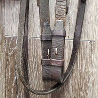 Flat Bridle *NO Noseband *gc/fair, dry, stiff, creases, scrapes