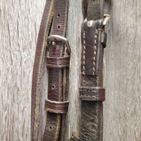 Flat Bridle *NO Noseband *gc/fair, dry, stiff, creases, scrapes

