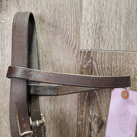 Flat Bridle *NO Noseband *gc/fair, dry, stiff, creases, scrapes