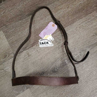 Flat Leather Noseband ONLY *gc/fair, v.dry, v.stiff, rough, residue, creases
