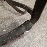 Flat Leather Noseband ONLY *gc/fair, v.dry, v.stiff, rough, residue, creases
