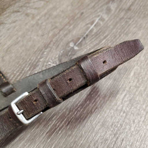 Flat Leather Noseband ONLY *gc/fair, v.dry, v.stiff, rough, residue, creases