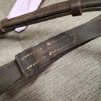 Padded Leather Noseband ONLY *NO Flash, clean, fair, rubs, creases, peeled, older
