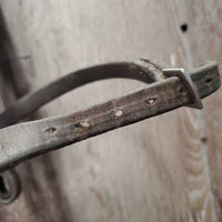 Rsd Leather Bridle, bling *NO Flash, fair, MISSING Hook & keepers, residue, broken buckle, stretched holes
