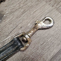 Narrow Leather Draw Reins, snaps *xc, clean, dirty, stiff, bent, dry, older?