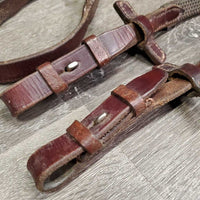 V.Short (& uneven) Rubber Reins *xc, clean, mnr scrapes, trimmed end