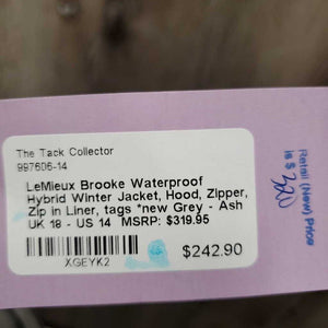 Waterproof Hybrid Winter Jacket, Hood, Zipper, Zip in Liner, tags *new