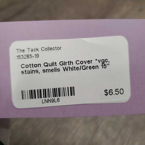 Cotton Quilt Girth Cover *vgc, stains, smells