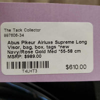Airluxe Supreme Long Visor, bag, box, tags *new
