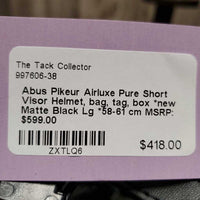 Airluxe Pure Short Visor Helmet, bag, tag, box *new *07/2023
