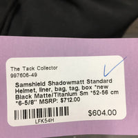 Shadowmatt Standard Helmet, liner, bag, tag, box *new
