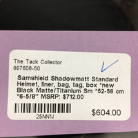 Shadowmatt Standard Helmet, liner, bag, tag, box *new
