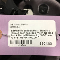 Shadowmatt Standard Helmet, liner, tag, box *new, No Bag
