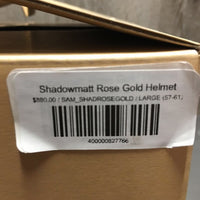 Shadowmatt Rose Gold Helmet, liner, tag, box *new
