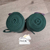 2 Fleece Polo Wraps *vgc, mnr hair, clean, pilly edges
