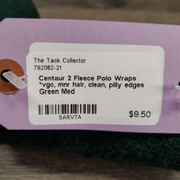 2 Fleece Polo Wraps *vgc, mnr hair, clean, pilly edges
