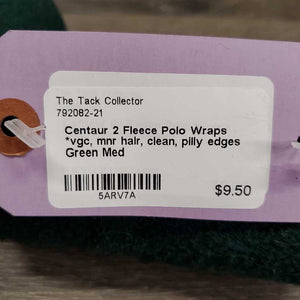 2 Fleece Polo Wraps *vgc, mnr hair, clean, pilly edges