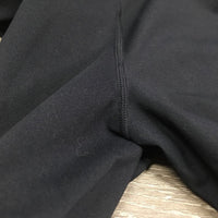 Light Fleece Lined Riding Tight Breeches, Pull On, 2x Thigh Pockets, Sticky Knees *vgc, cut tag, rubs, pills, thin seam edges
