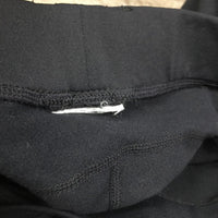 Light Fleece Lined Riding Tight Breeches, Pull On, 2x Thigh Pockets, Sticky Knees *vgc, cut tag, rubs, pills, thin seam edges
