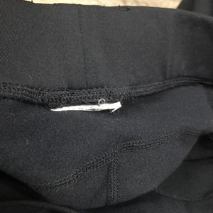 Light Fleece Lined Riding Tight Breeches, Pull On, 2x Thigh Pockets, Sticky Knees *vgc, cut tag, rubs, pills, thin seam edges
