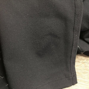 Light Fleece Lined Riding Tight Breeches, Pull On, 2x Thigh Pockets, Sticky Knees *vgc, cut tag, rubs, pills, thin seam edges