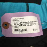Light Riding Tight Breeches, Pull On *vgc, waist puckers, mnr rubs & hair, older
