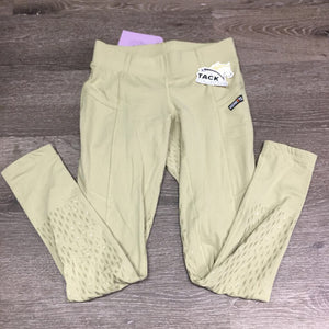 Full Seat Sticky Riding Tight Breeches, Pull On, Thigh Pockets *vgc, mnr puckers, older, dry stickies