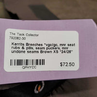 Breeches *vgc/gc, mnr seat rubs & pills, seam puckers, mnr undone seams
