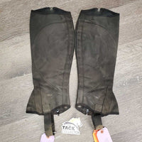 Pr Half Chaps *fair, v.rubbed, dirty & stretched, daded, peeled, cracking & shedding

