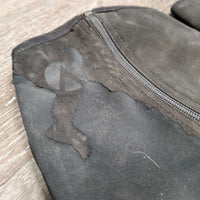Pr Half Chaps *fair, v.rubbed, dirty & stretched, daded, peeled, cracking & shedding
