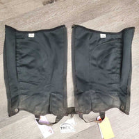 Pr Half Chaps *fair, v.rubbed, dirty & stretched, daded, peeled, cracking & shedding
