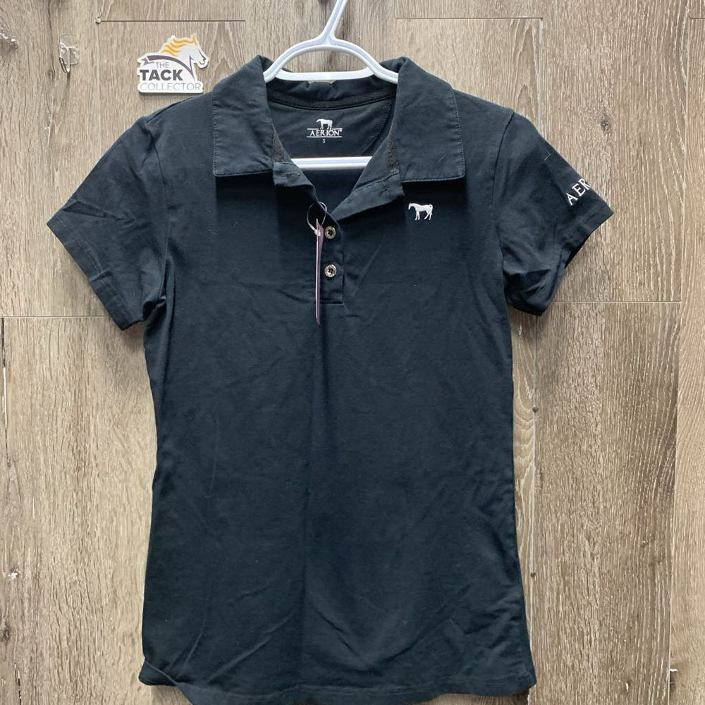 SS Polo Shirt, 1/4 Button Up *vgc, mnr faded edges