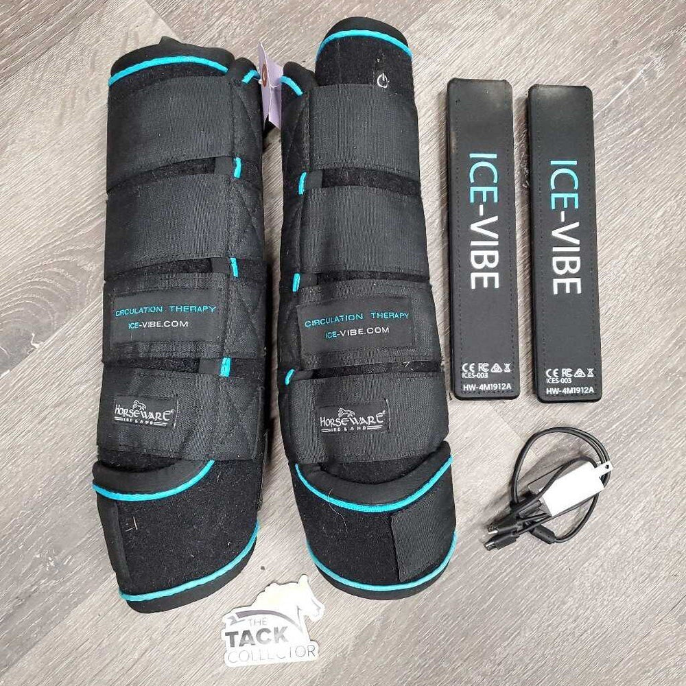2: Ice Vibe Boots, Ice Packs, Inserts, 1: charger & cord, bag *vgc, mnr dirt & residue