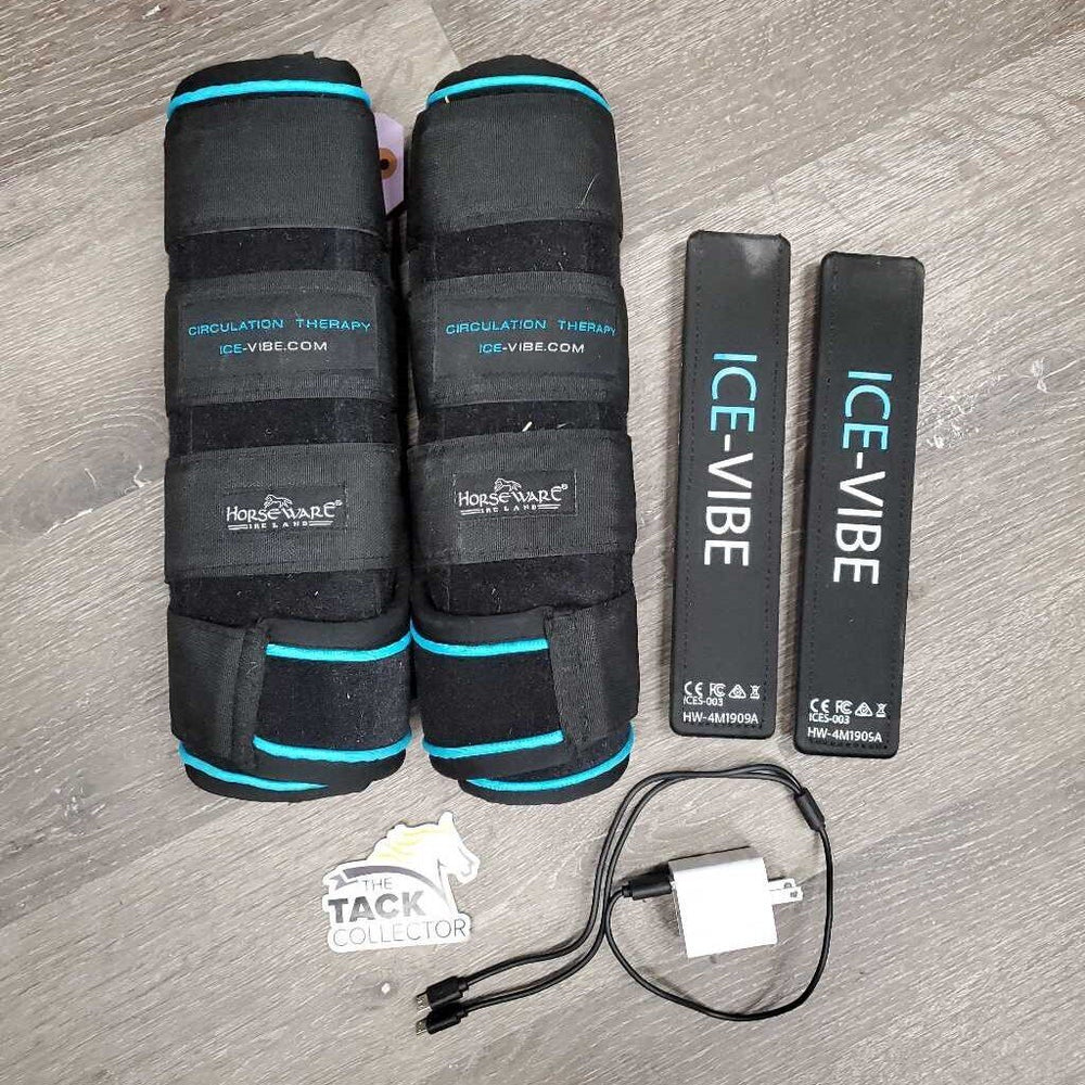 2: Ice Vibe Boots, Ice Packs, Inserts, 1: charger & cord, bag *vgc, mnr dirt & residue