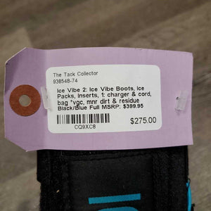 2: Ice Vibe Boots, Ice Packs, Inserts, 1: charger & cord, bag *vgc, mnr dirt & residue