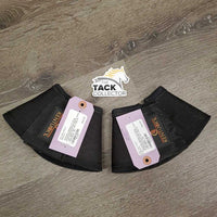 Pr Wrap Around Neoprene Bell Boots, velcro *vgc, clean, mnr rubs, hairy & frays