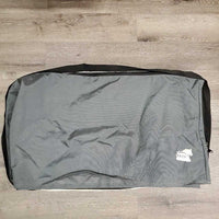 Hvy Cordura Tack Trunk Cover, Zipper Top, Handle Cut outs *vgc, mnr dirt & stains
