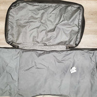 Hvy Cordura Tack Trunk Cover, Zipper Top, Handle Cut outs *vgc, mnr dirt & stains