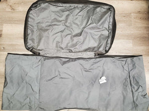 Hvy Cordura Tack Trunk Cover, Zipper Top, Handle Cut outs *vgc, mnr dirt & stains