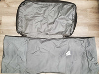 Hvy Cordura Tack Trunk Cover, Zipper Top, Handle Cut outs *vgc, mnr dirt & stains
