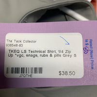 LS Technical Shirt, 1/4 Zip Up *vgc, snags, rubs & pills