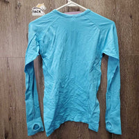 LS Slim Fitted Seamless Technique Shirt *vgc/xc, mnr rubs
