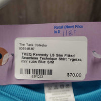 LS Slim Fitted Seamless Technique Shirt *vgc/xc, mnr rubs